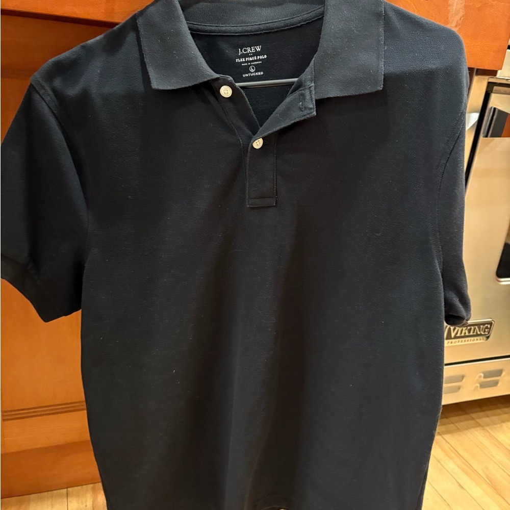 J. Crew Blue Polo Shirt Classic Design - Large like new